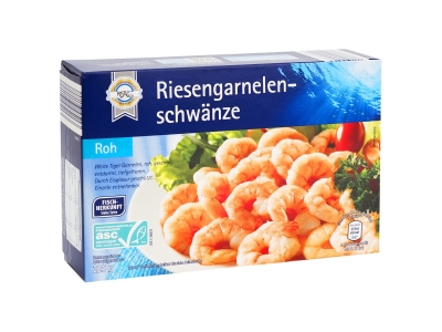 Reisengarnelenschwänze - mit Perspektive